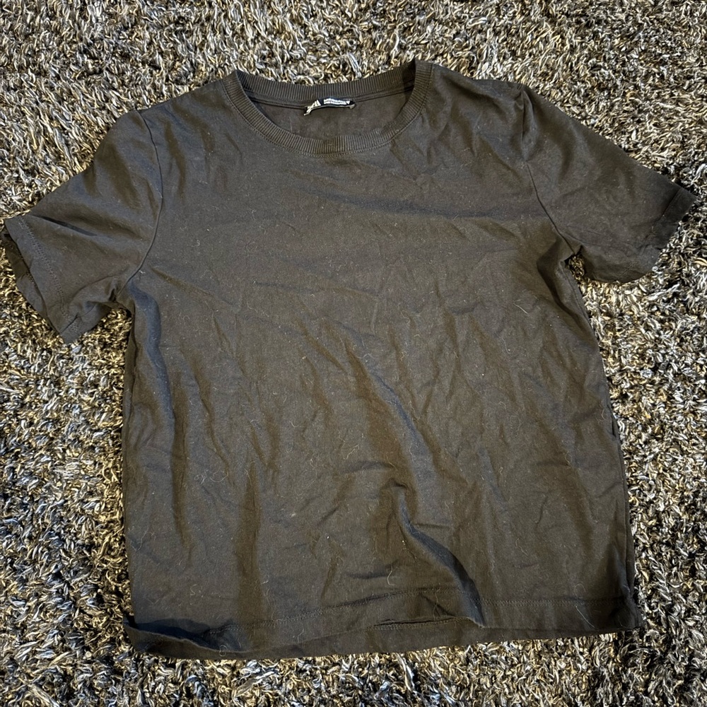 Zara black t shirt